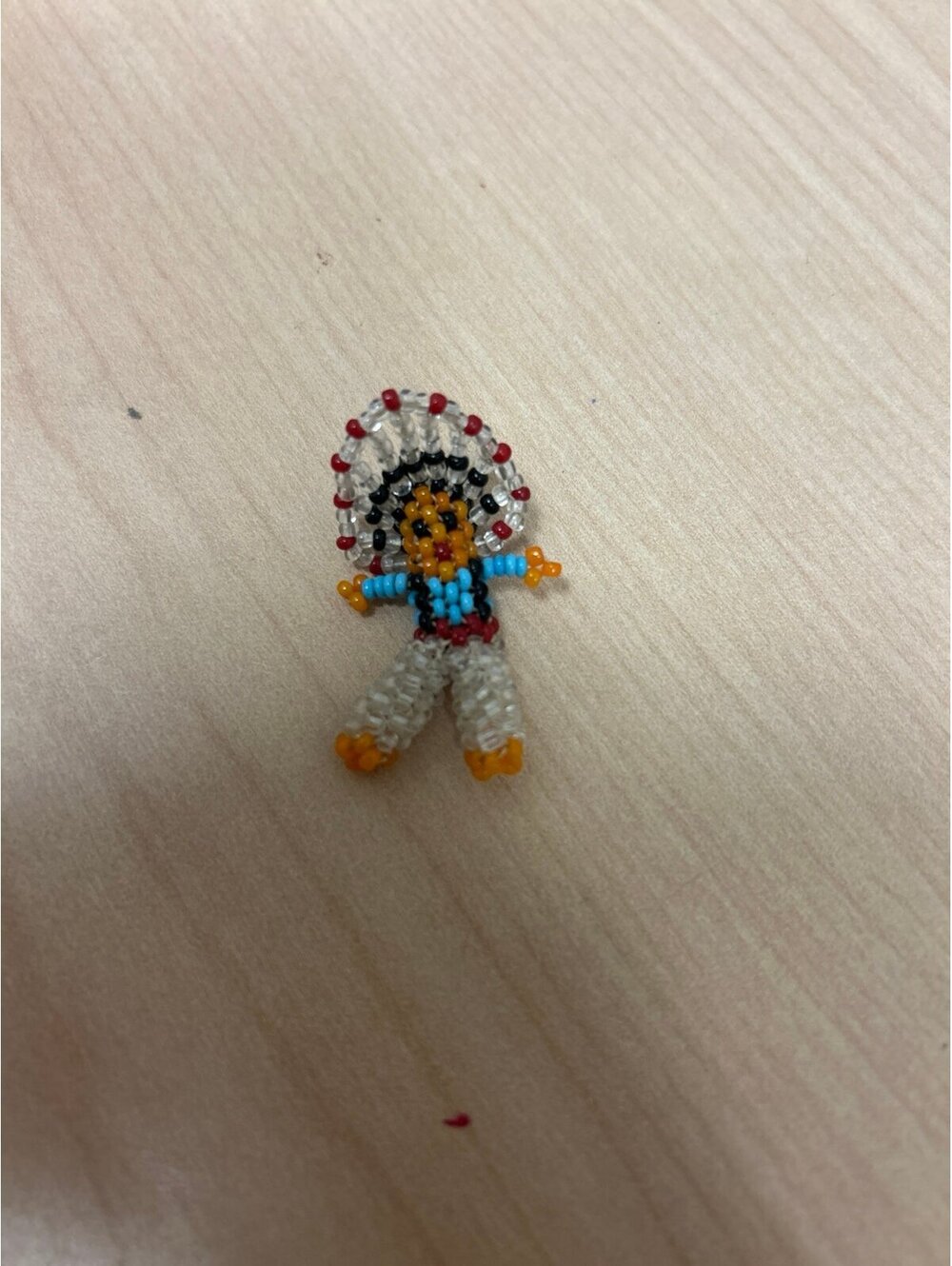 American Indian Seed Bead Pendant